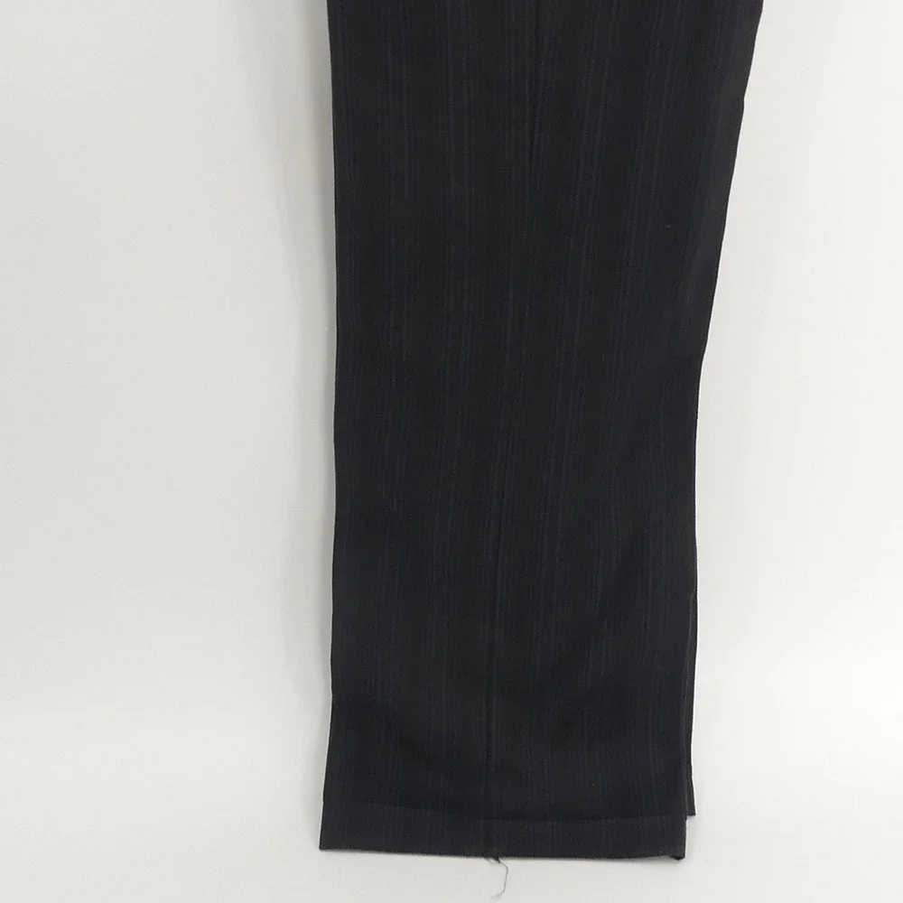 Ted Baker London 2-Piece Suit‎ Black Blue Stripe Wool Men's 42L 36x35